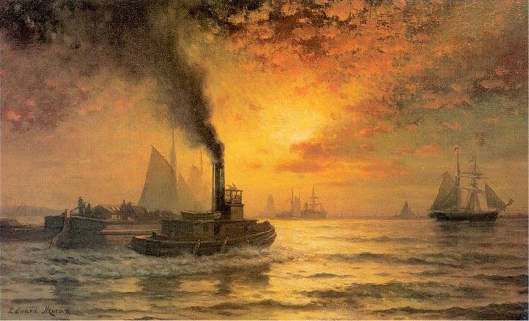 Moran, Edward New York Harbor oil painting image